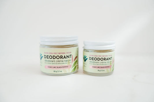 Natural Deodorant Cream | Cedar Lime & Black Pepper