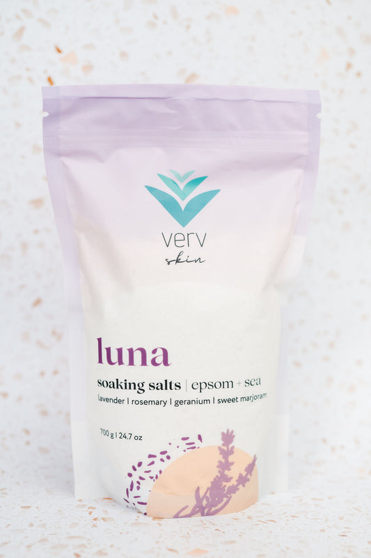 LUNA Soaking Salts | Lavender + Rosemary