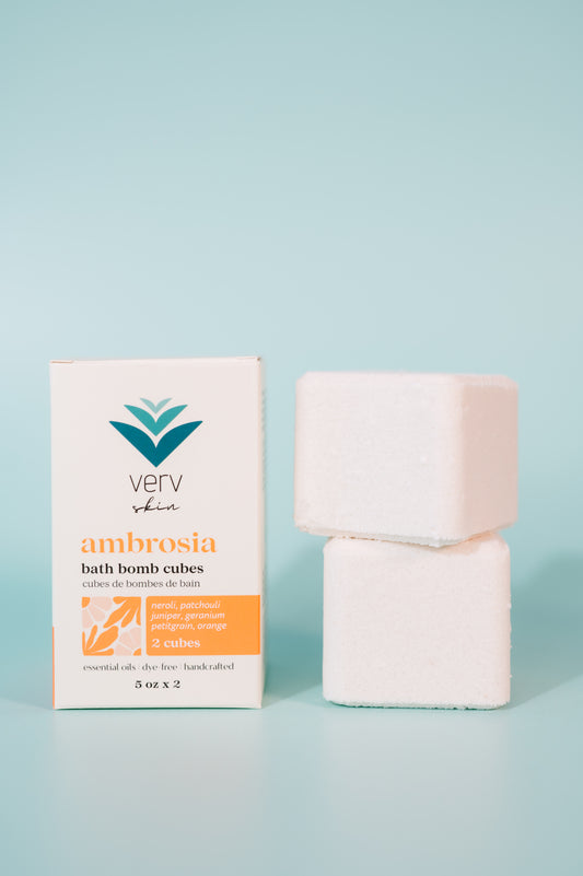 Ambrosia Bath Bomb Cubes | Citrus + Exotic Floral