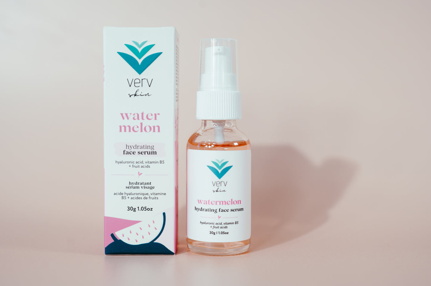 Watermelon Hydrating Face Serum with Hyaluronic Acid + Snow Mushroom